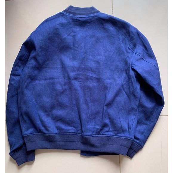 NWT $398 POLO RALPH LAUREN Men's M L Stretch Linen modern flight Bomber Jacket - Picture 11 of 12